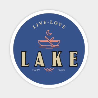 Lake Lover canoeing canoe Magnet